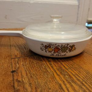 Vintage Corning Ware P-83-B Handled Saute Pan Spice of Life Le Persil Minor Chip
